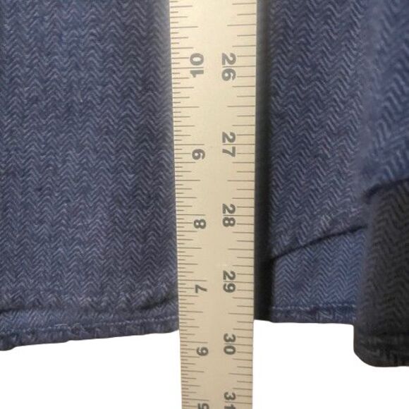 Faded Glory Button Up Top Womens Size 18W - 20W Dark Blue - Picture 5 of 6